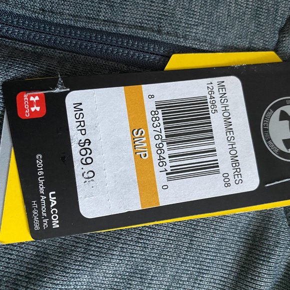 🌿Sale🌿 Under Armour Storm 1-4 Zip Sweater Storm Grey Men 1264965 008 - Picture 4 of 5